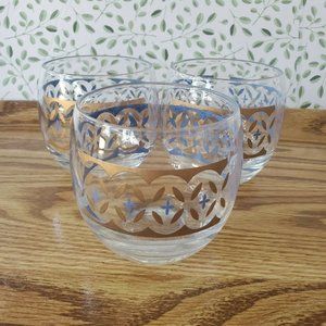 Vintage Mid Century Modern MCM Roly Poly Glasses